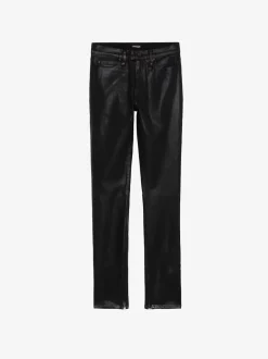 Fashion Zadig & Voltaire Jett Skinny JeansNEW Blackcoated